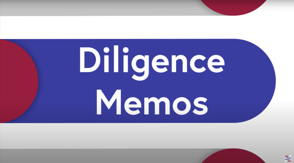 Diligence Memos Banner