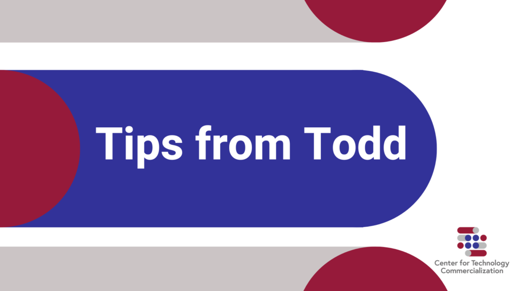Tips from Todd